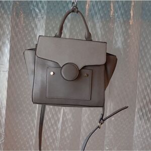 Danielle Nicole Grey 2 Tone Crossbody Bag